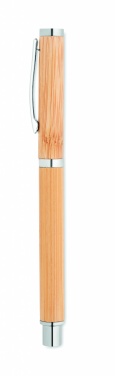 Logo trade promotional merchandise picture of: Bamboo gel pen