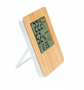 Logotrade advertising products photo of: Bamboo weather station