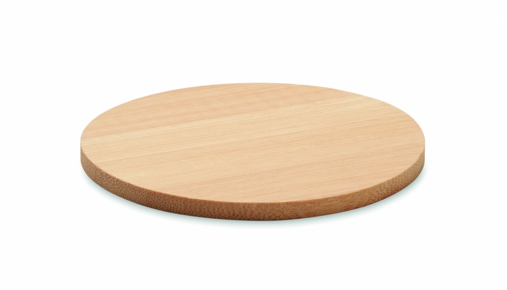 Logo trade corporate gifts picture of: Bamboo round coaster