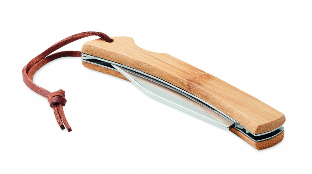 Logotrade promotional giveaway picture of: Foldable knife in bamboo