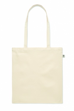 Logo trade promotional merchandise image of: Organic cotton shopping bag
