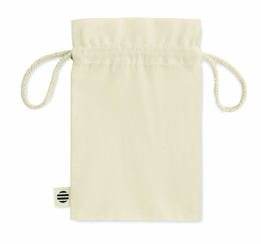 Logo trade promotional giveaways picture of: Small organic cotton gift bag