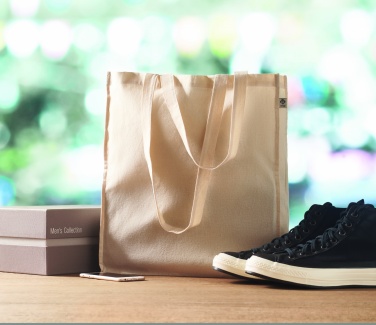 Logo trade promotional gifts picture of: Organic cotton shopping bag