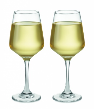 Logo trade promotional products picture of: Set of 2 wine glasses