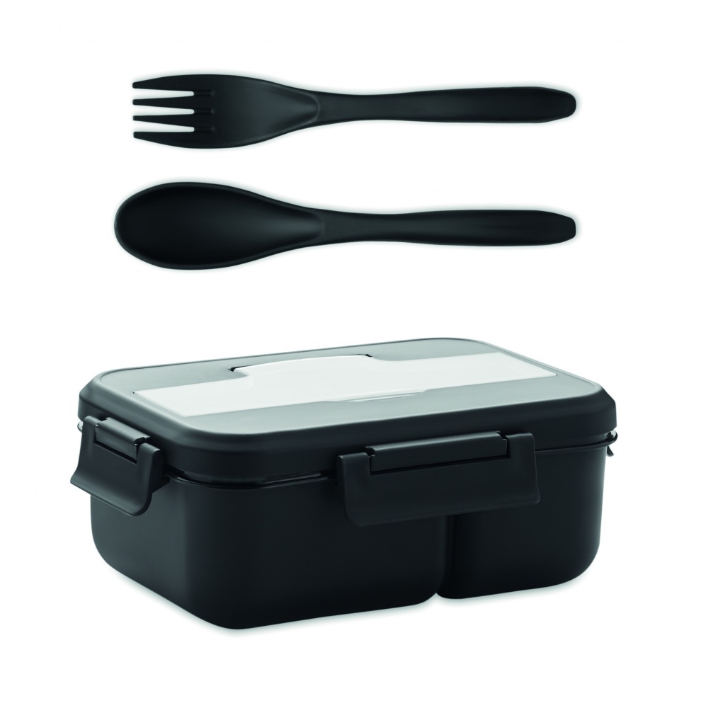 Logo trade advertising products image of: Lunch box with cutlery in PP