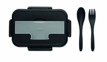 Logo trade promotional giveaway photo of: Lunch box with cutlery in PP