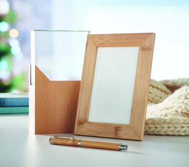 Logo trade promotional item photo of: Bamboo photo frame