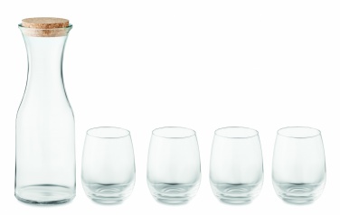 Logo trade promotional merchandise photo of: Set of recycled glass drink