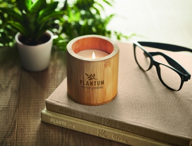 Logotrade promotional gift picture of: Plant based wax candle 160 gr