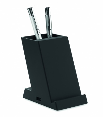 Logo trade promotional giveaways picture of: Wireless charger ABS 15W