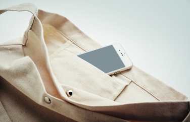 Logo trade promotional items picture of: Canvas shopping bag 270 gr/m²