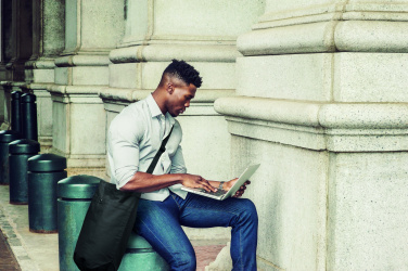 Logo trade corporate gifts picture of: Canvas shopping bag 270 gr/m²