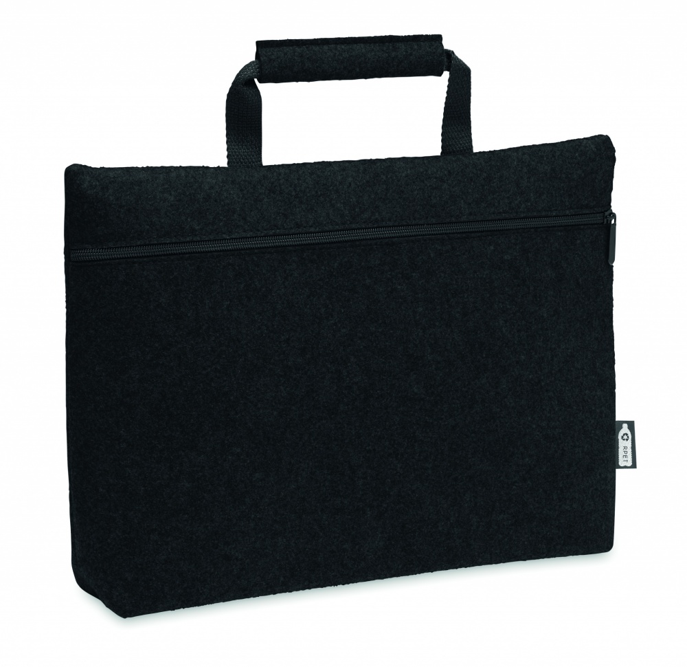 Logotrade promotional giveaway image of: RPET felt zippered laptop bag