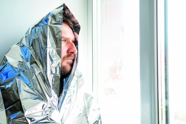 Logotrade corporate gift image of: Emergency blanket in a pouch