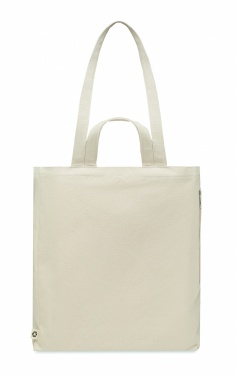 Logo trade promotional giveaways image of: Recycled cotton shopping bag