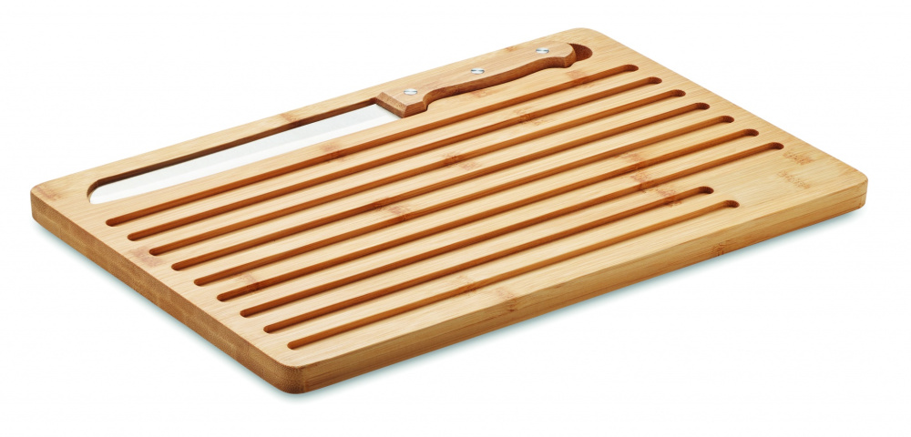 Logo trade promotional merchandise photo of: Bamboo cutting board set