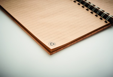 Logo trade corporate gifts image of: A5 ring bound Bamboo notebook