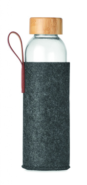 Logo trade promotional giveaways image of: Glass bottle 500 ml