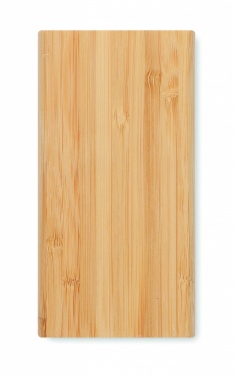 Logo trade corporate gifts image of: 6000 mAh Bamboo power bank