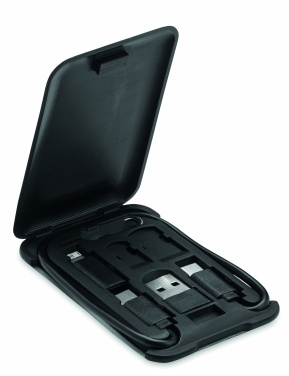 Logotrade corporate gift image of: 3 in 1 Cable with phone stand