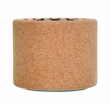 Logotrade promotional giveaways photo of: Round cork wireless speaker