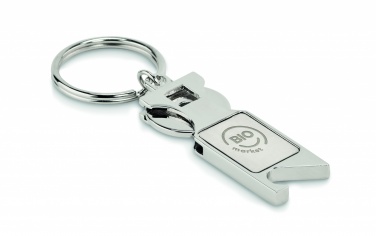 Logo trade business gifts image of: Euro Token key ring Porvoo