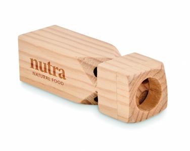 Logo trade promotional products image of: Wooden train whistle