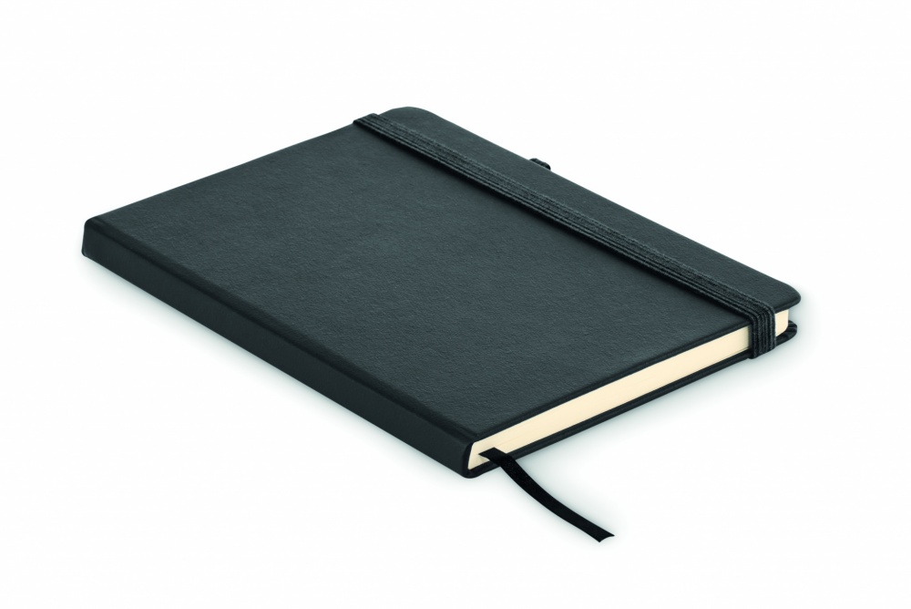 Logo trade business gifts image of: Recycled Leather A5 notebook