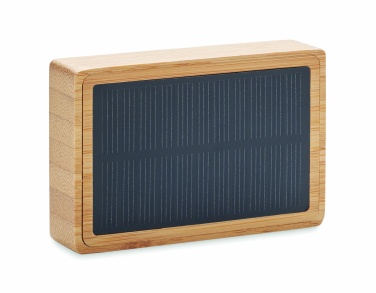 Logotrade business gift image of: Solar bamboo wireless speaker
