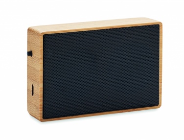Logotrade promotional merchandise image of: Solar bamboo wireless speaker