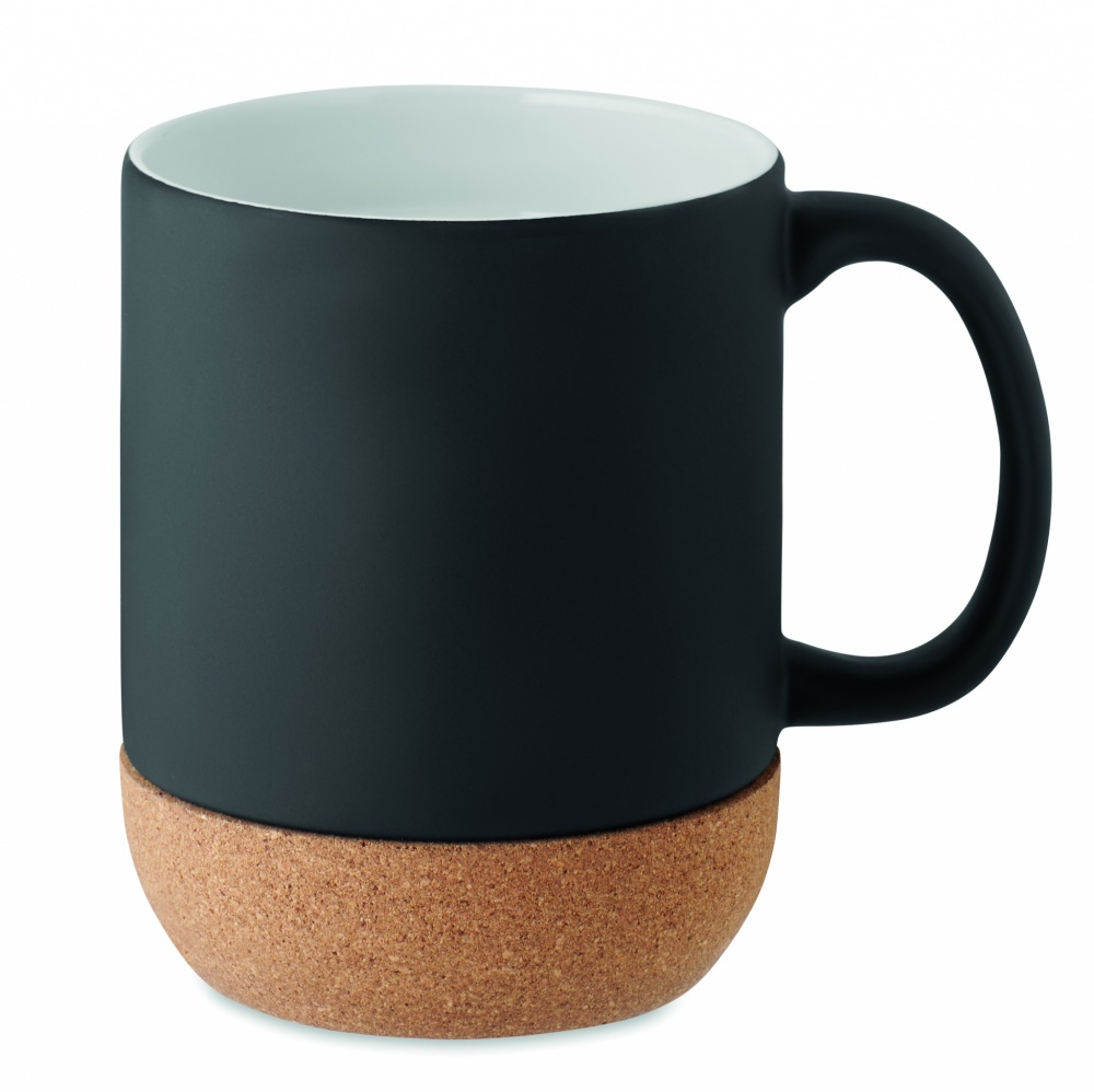 Logotrade promotional gift image of: Matt ceramic cork mug 300 ml