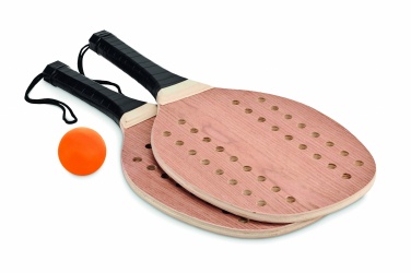 Logo trade promotional merchandise picture of: Rosewood beach tennis set