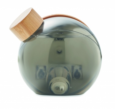 Logo trade corporate gift photo of: Water powered bamboo LCD clock