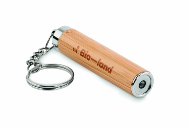 Logo trade advertising products picture of: Mini bamboo torch with keyring