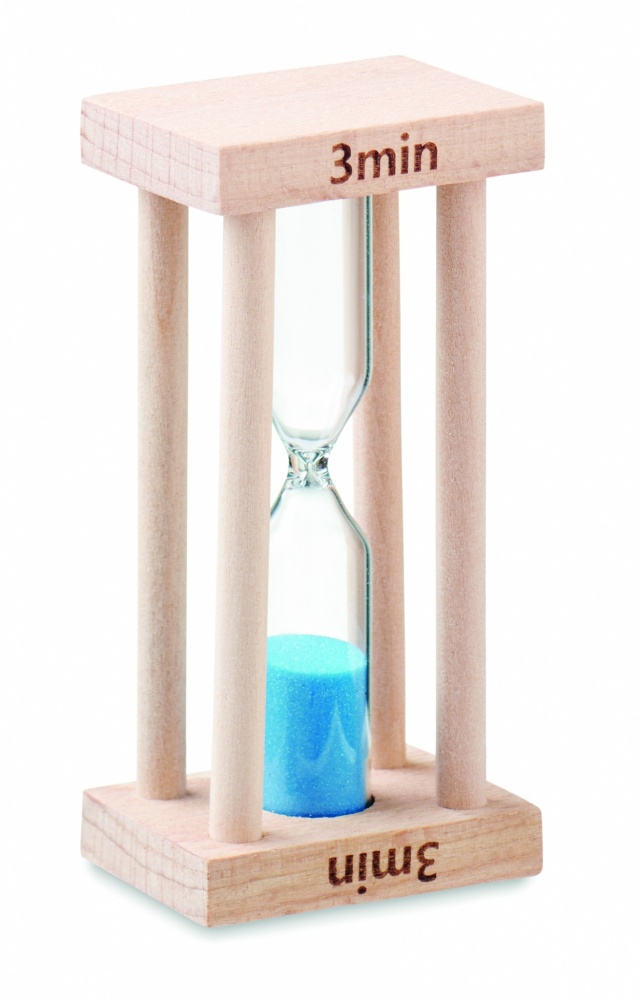 Logotrade promotional items photo of: Wooden sand timer 3 minutes