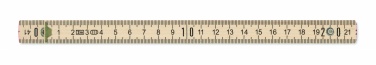Logo trade promotional products image of: Carpenter ruler in wood 2m