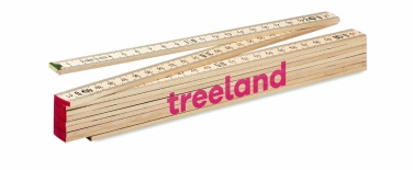 Logotrade corporate gift picture of: Carpenter ruler in wood 2m