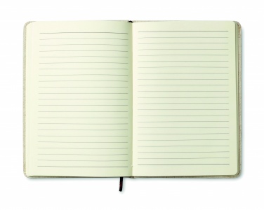 Logotrade promotional product picture of: A6 canvas notebook lined