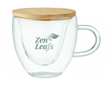 Logo trade promotional merchandise photo of: Double wall borosilicate glass