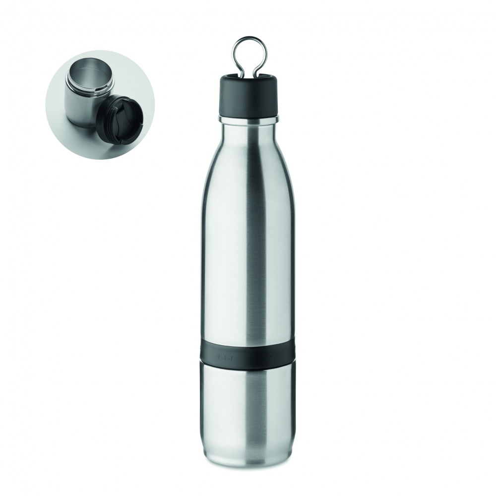 Logotrade promotional item picture of: 2 in 1 double wall bottle 500ml
