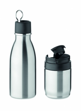 Logo trade promotional merchandise image of: 2 in 1 double wall bottle 500ml