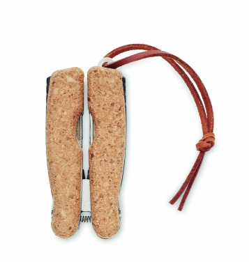 Logo trade corporate gift photo of: Multi tool pocket knife cork