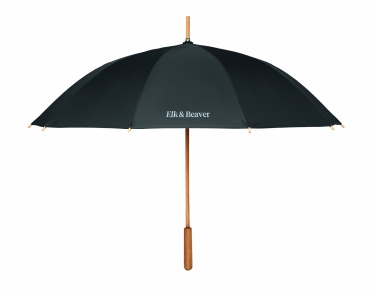 Logo trade promotional merchandise photo of: 23,5 inch RPET/bamboo umbrella
