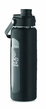 Logotrade advertising product image of: Glass bottle with sleeve 750 ml