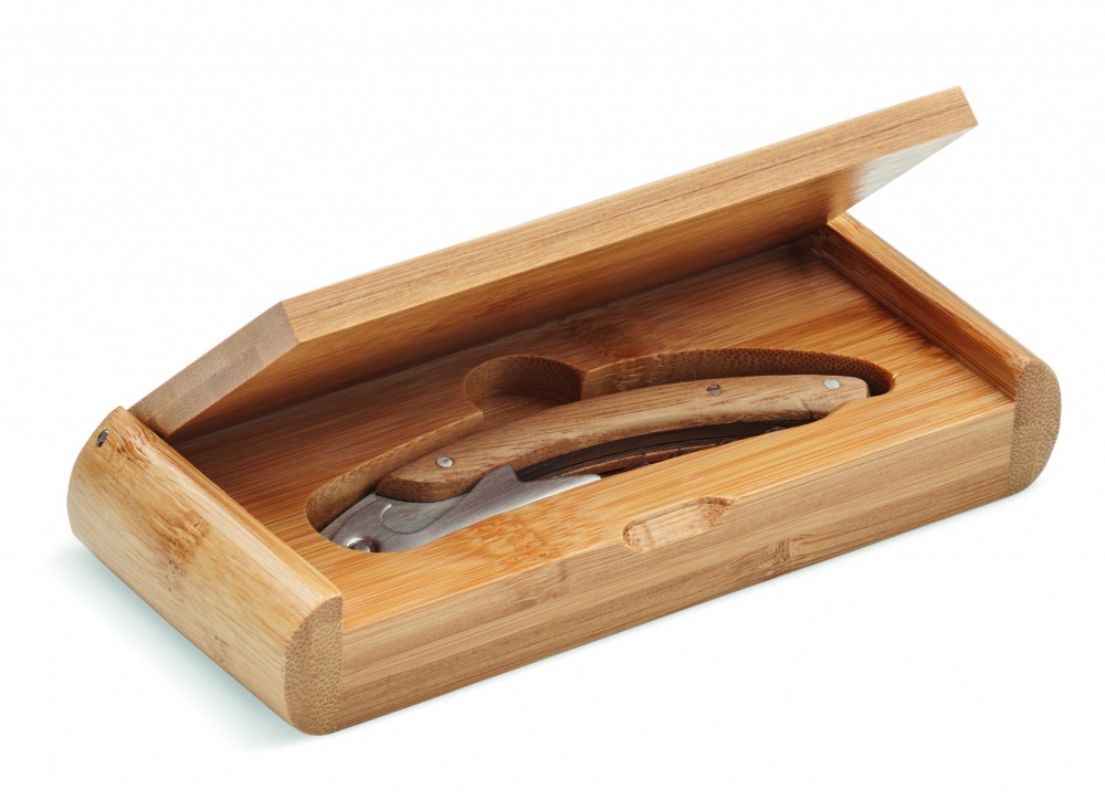 Logo trade advertising products picture of: Waiter's knife in bamboo