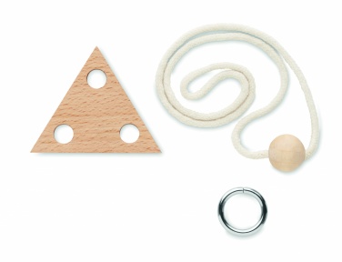 Logotrade promotional product picture of: Wooden brain teaser triangle