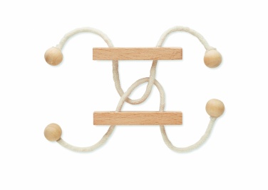 Logo trade promotional giveaway photo of: Wooden brain teaser rectangle