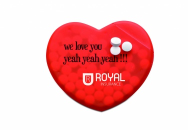 Logotrade advertising product picture of: Heart shape peppermint box