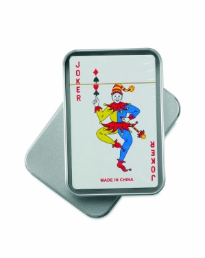 Logotrade promotional item image of: Playing cards in tin box