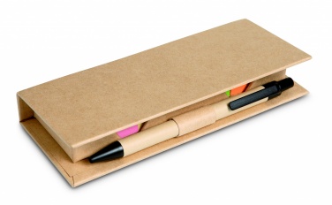 Logotrade promotional item picture of: Sticky memo set recycked w/pen